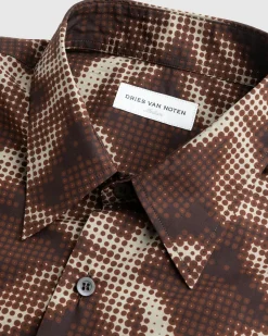 Outlet Dries van Noten Cassidye Shirt brown