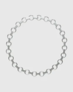 Outlet Jil Sander Chain Link Necklace silver