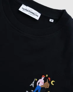 Shop Carne Bollente Chic Cheek in Paris T-Shirt black