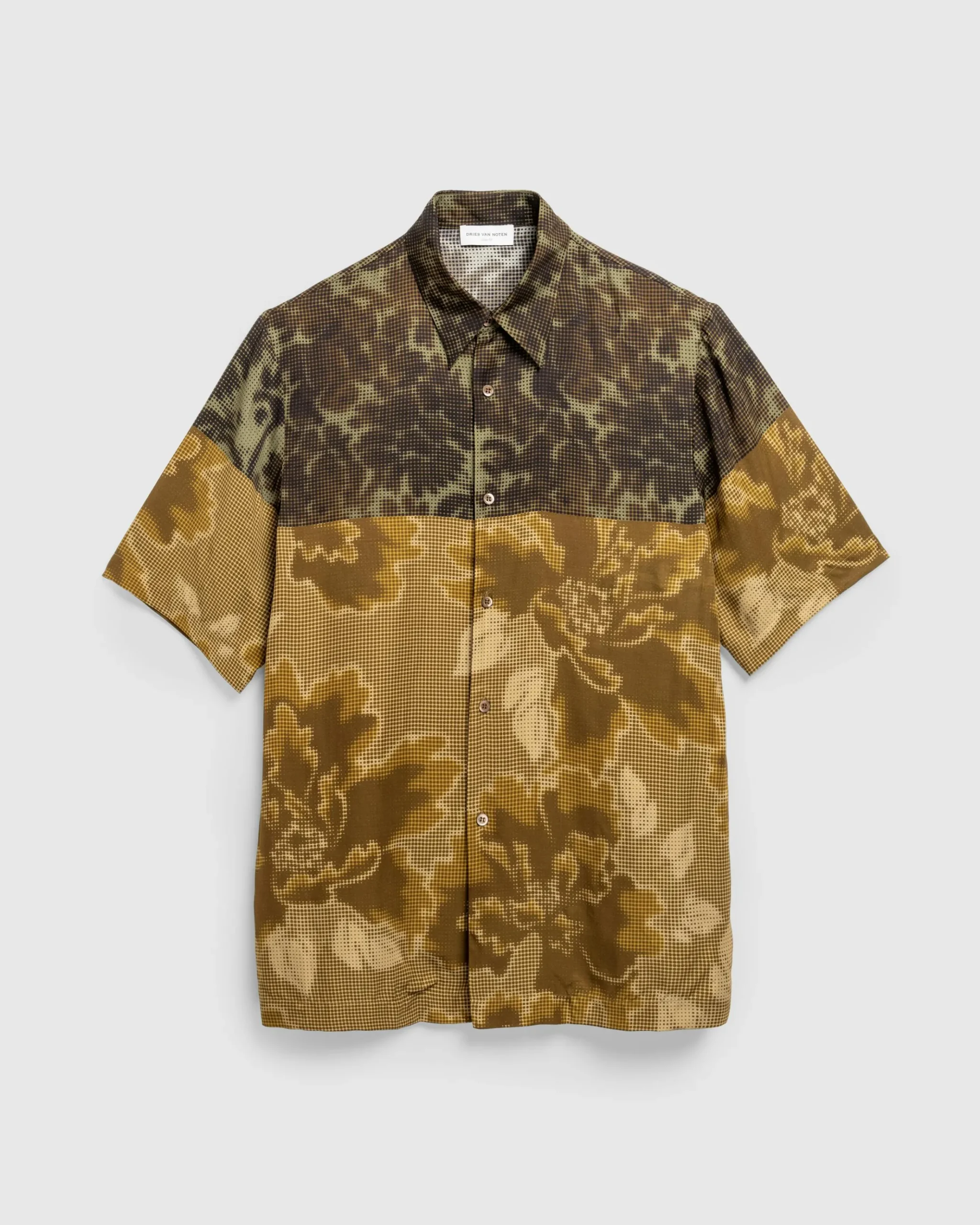 Shop Dries van Noten Clasen Short-Sleeve Shirt Dessin C dessinc