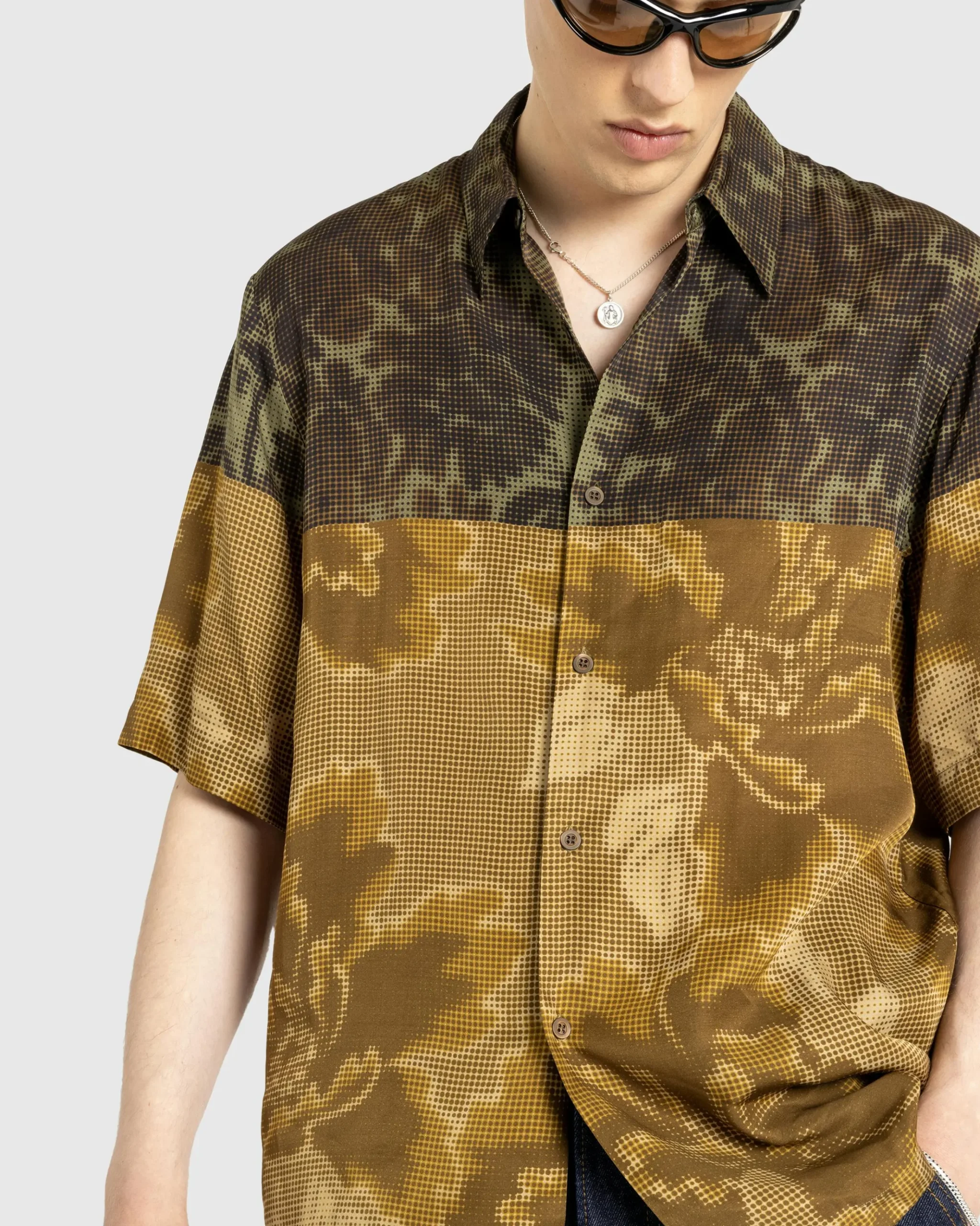 Shop Dries van Noten Clasen Short-Sleeve Shirt Dessin C dessinc