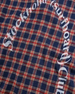 Online Stockholm Surfboard Club Club Overshirt Red Blue Check redbluecheck