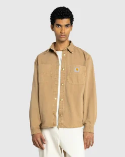 New Carhartt WIP Conro Shirt Jacket Peanut/Stone Dyed peanut/stonedyed
