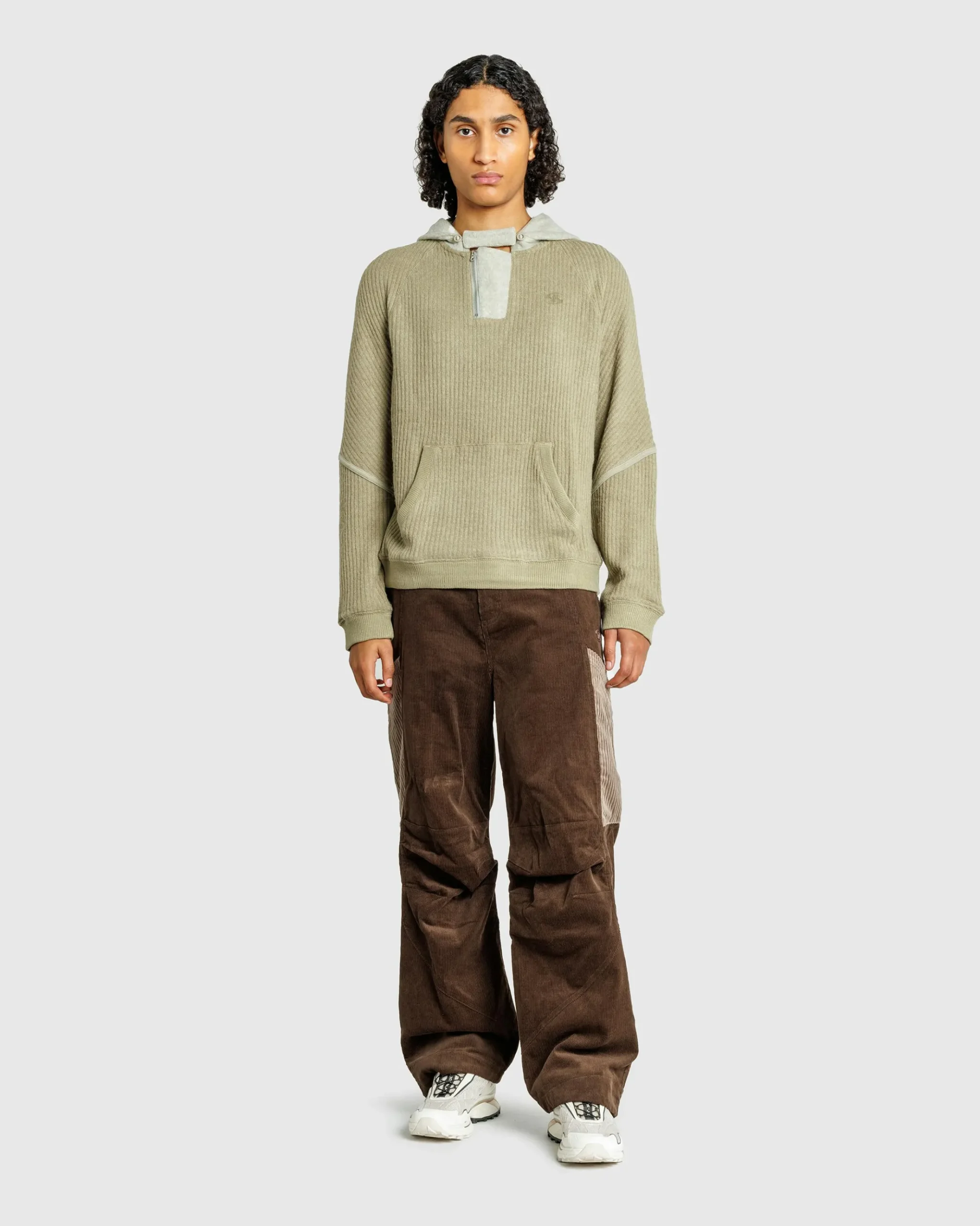 Fashion San San Gear Corduroy Pocket Pants brown