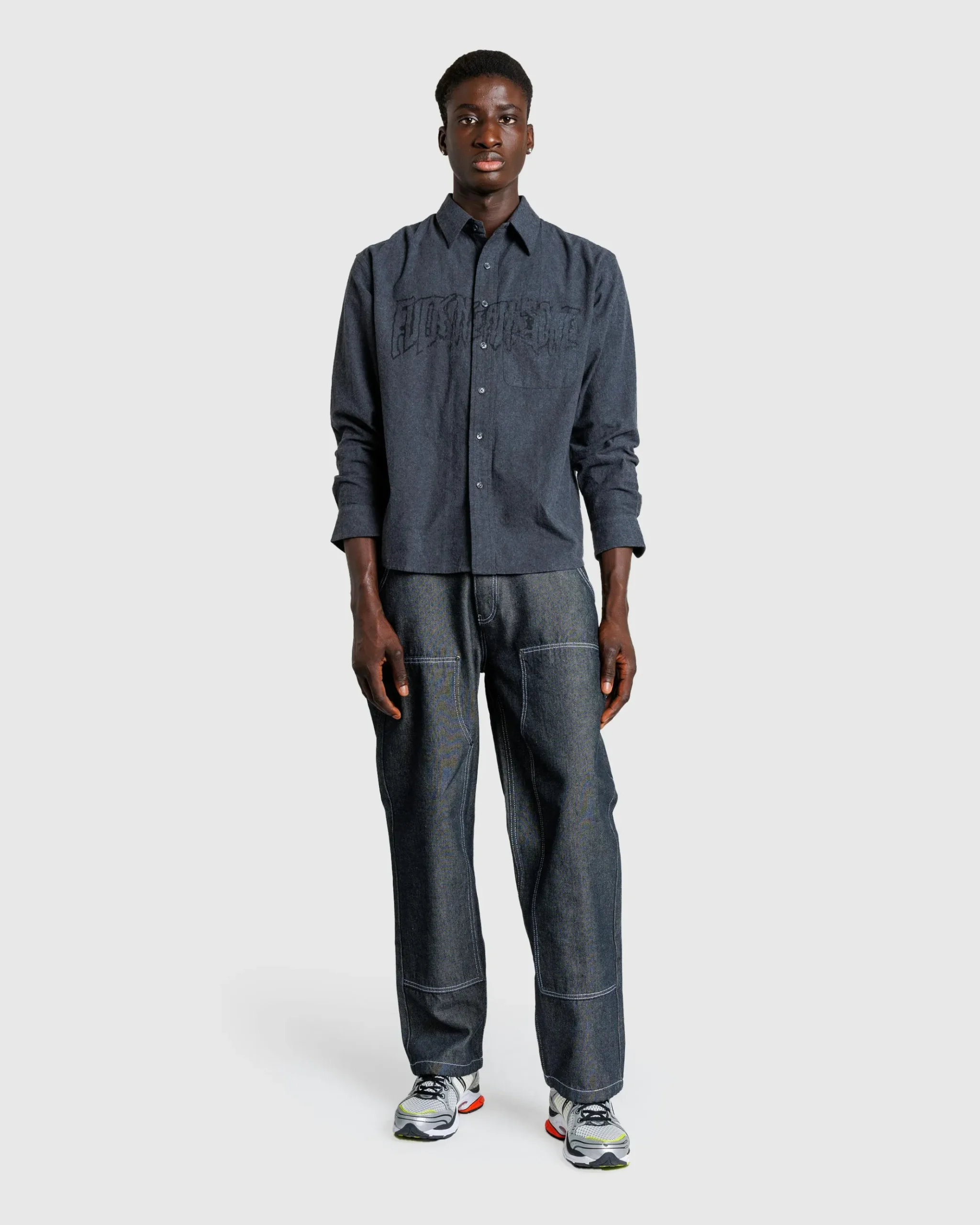 Store Fucking Awesome Cotton Canvas Double Knee Pant salt/pepper