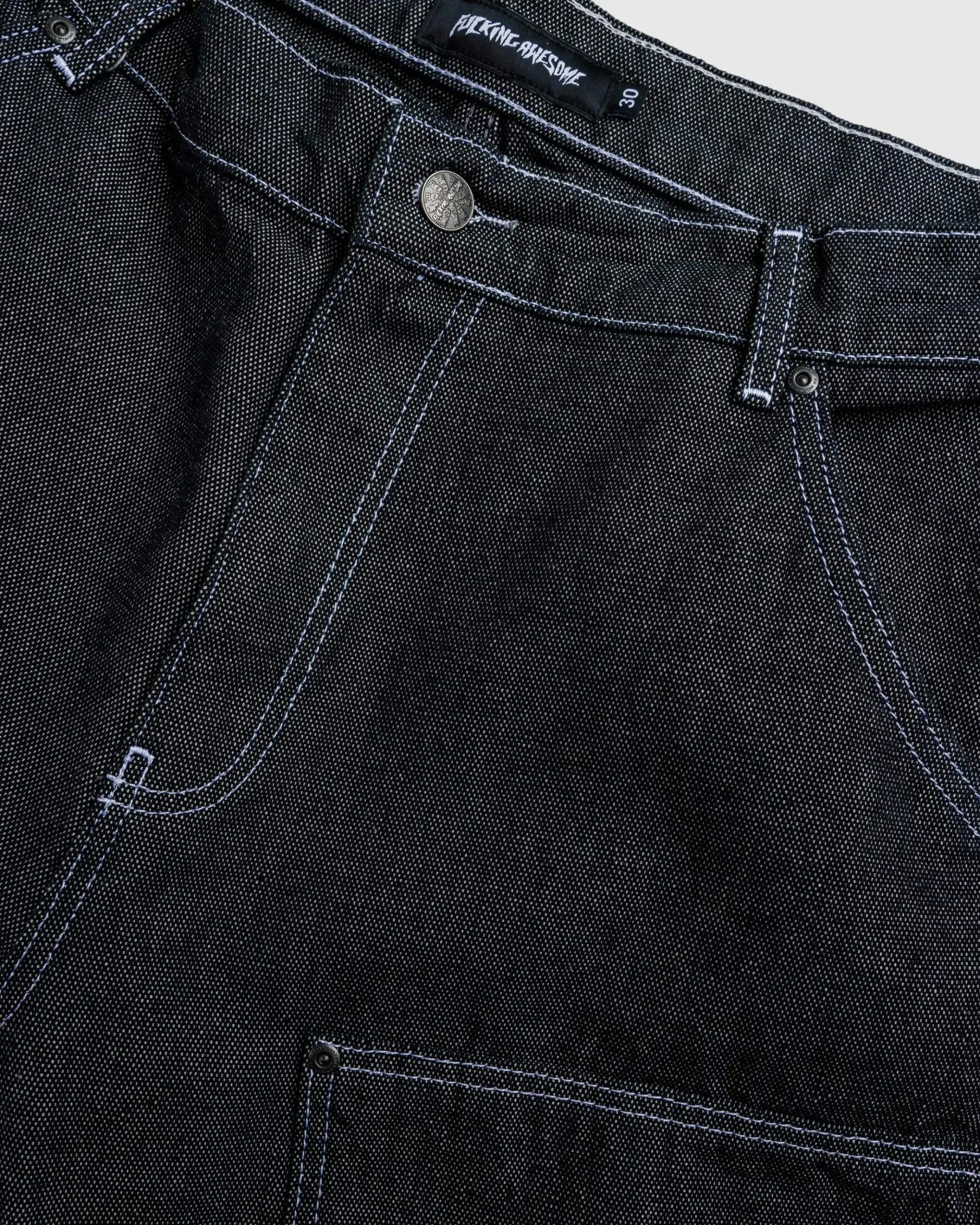 Store Fucking Awesome Cotton Canvas Double Knee Pant salt/pepper