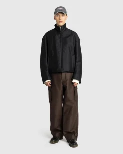 Shop Marni Cotton Cargo Trousers moca