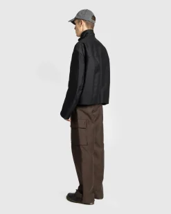 Shop Marni Cotton Cargo Trousers moca