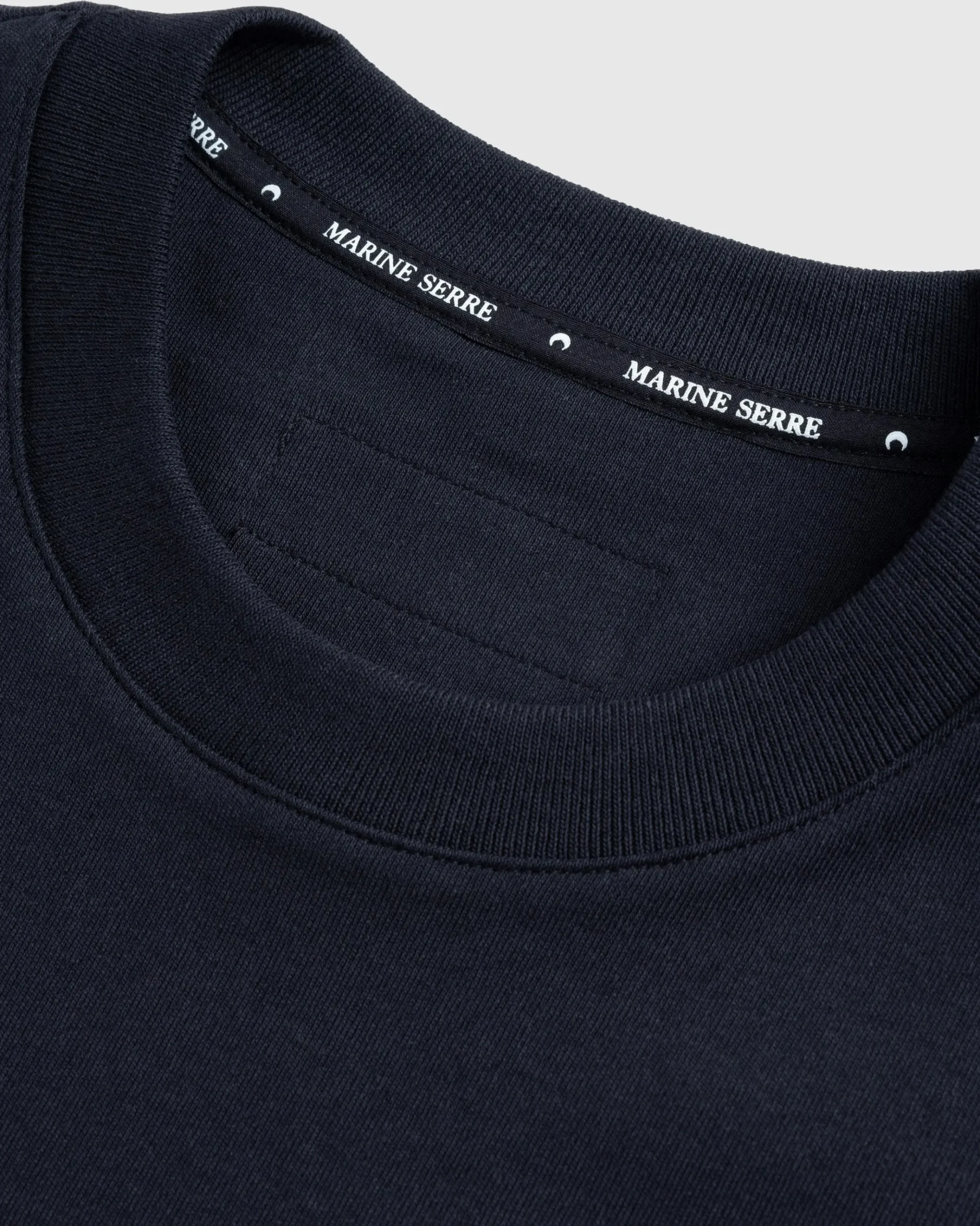 Outlet Marine Serre Cotton Jersey Loose Fit T-Shirt black