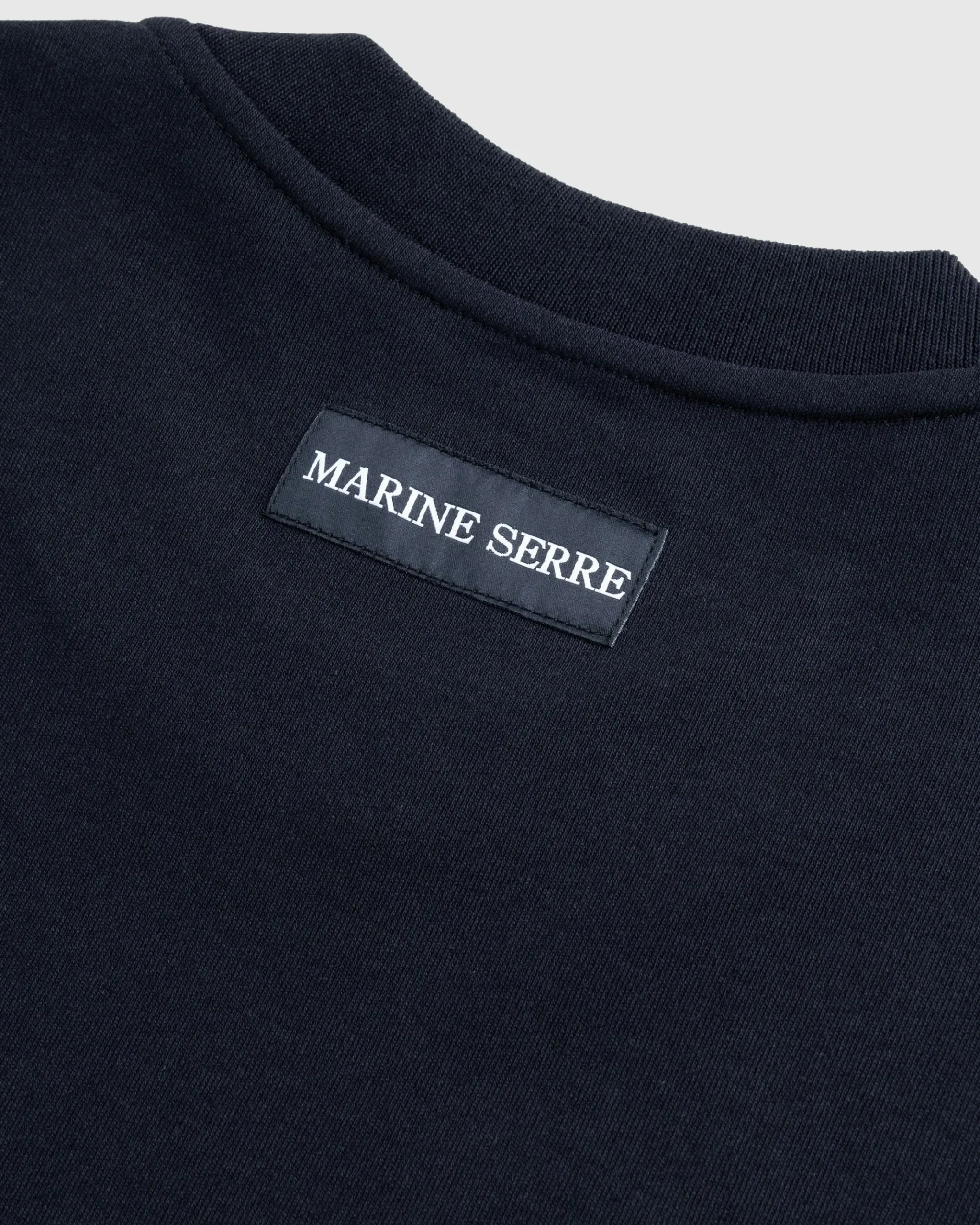 Outlet Marine Serre Cotton Jersey Loose Fit T-Shirt black