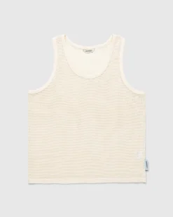 Cheap Highsnobiety Cotton Mesh Knit Tank Top eggshell