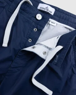 New Stone Island Cotton Pants Royal Blue royalblue