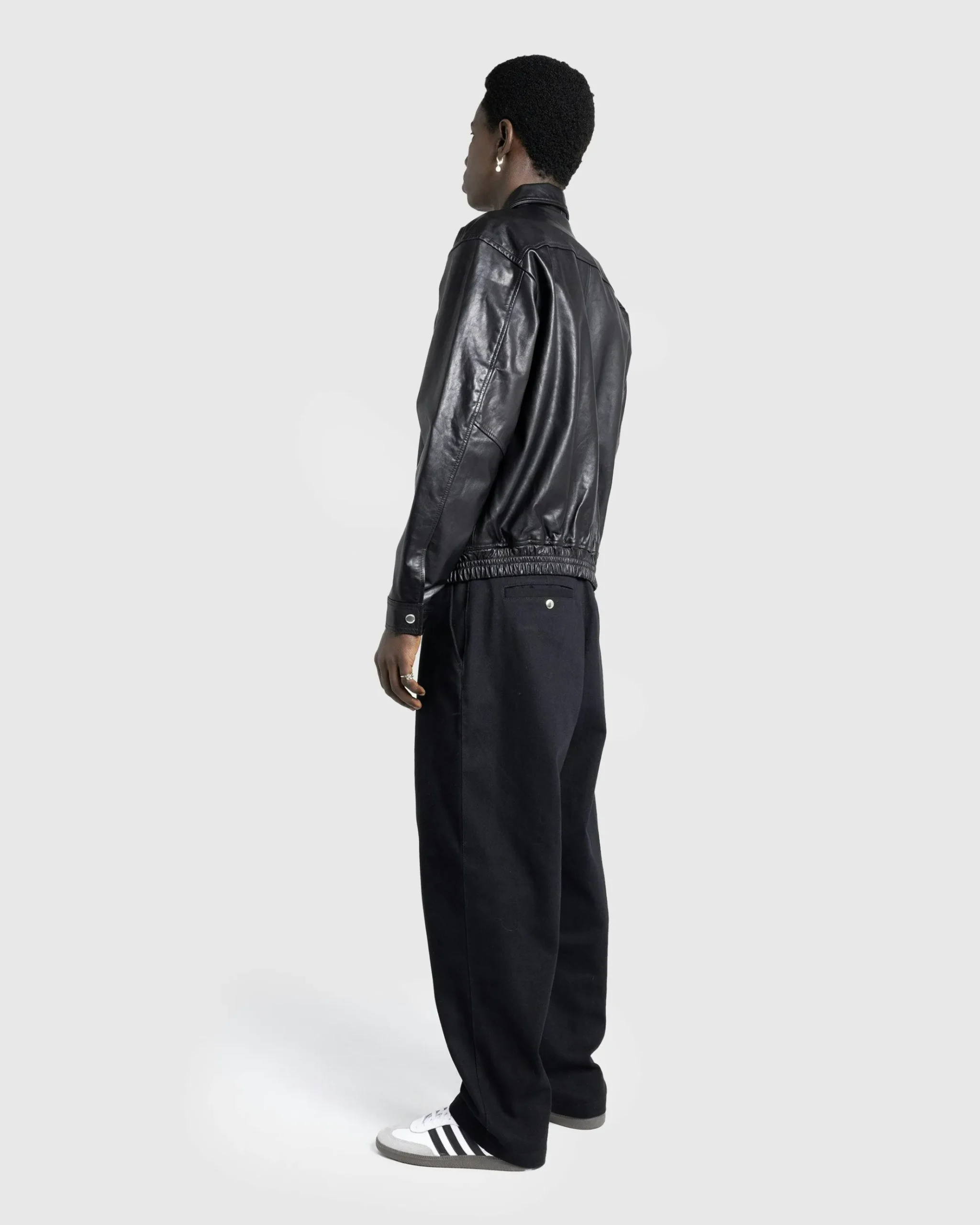 New Highsnobiety HS05 Cotton Pleated Trouser black