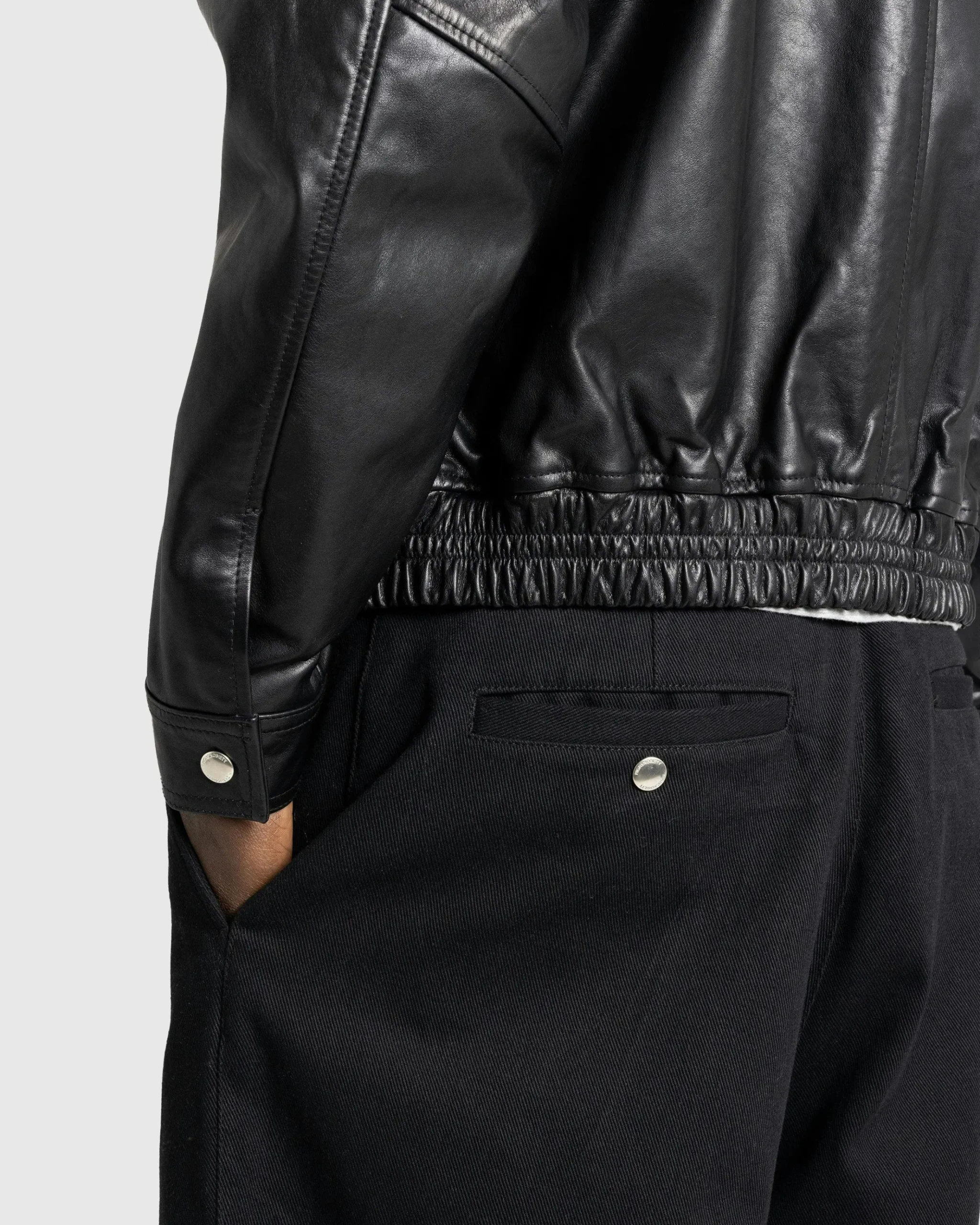 New Highsnobiety HS05 Cotton Pleated Trouser black