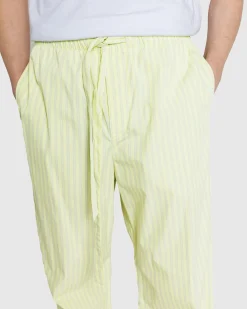 Online Tekla Cotton Poplin Pyjamas Pants Light Moss Stripes lightmossstripes