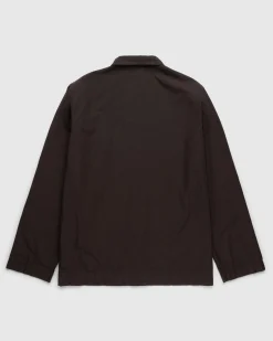 Hot Tekla Cotton Poplin Pyjamas Shirt coffee