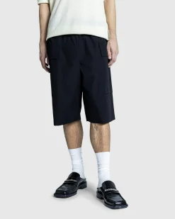 Shop Jil Sander Cotton Trouser Short black