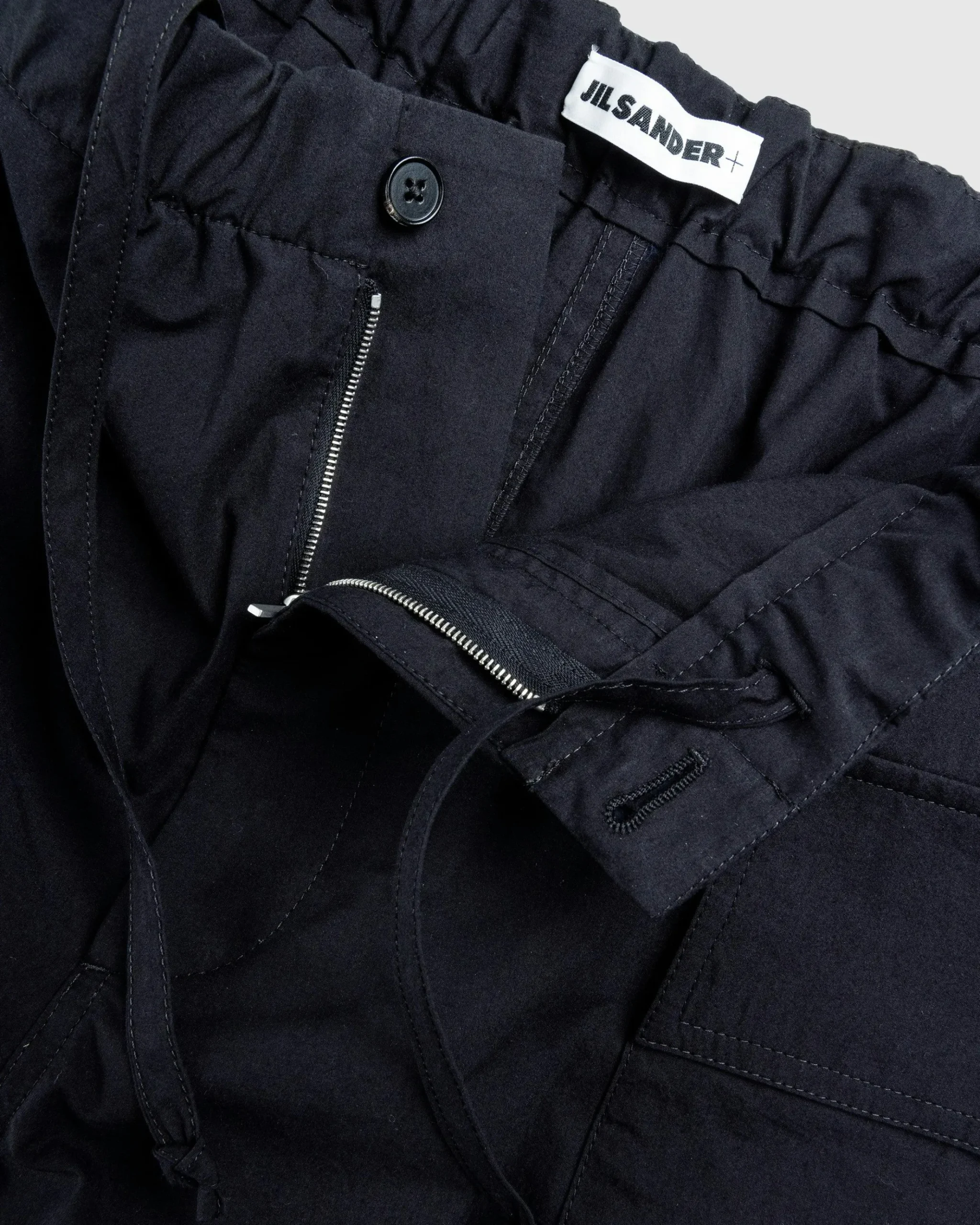 Shop Jil Sander Cotton Trouser Short black
