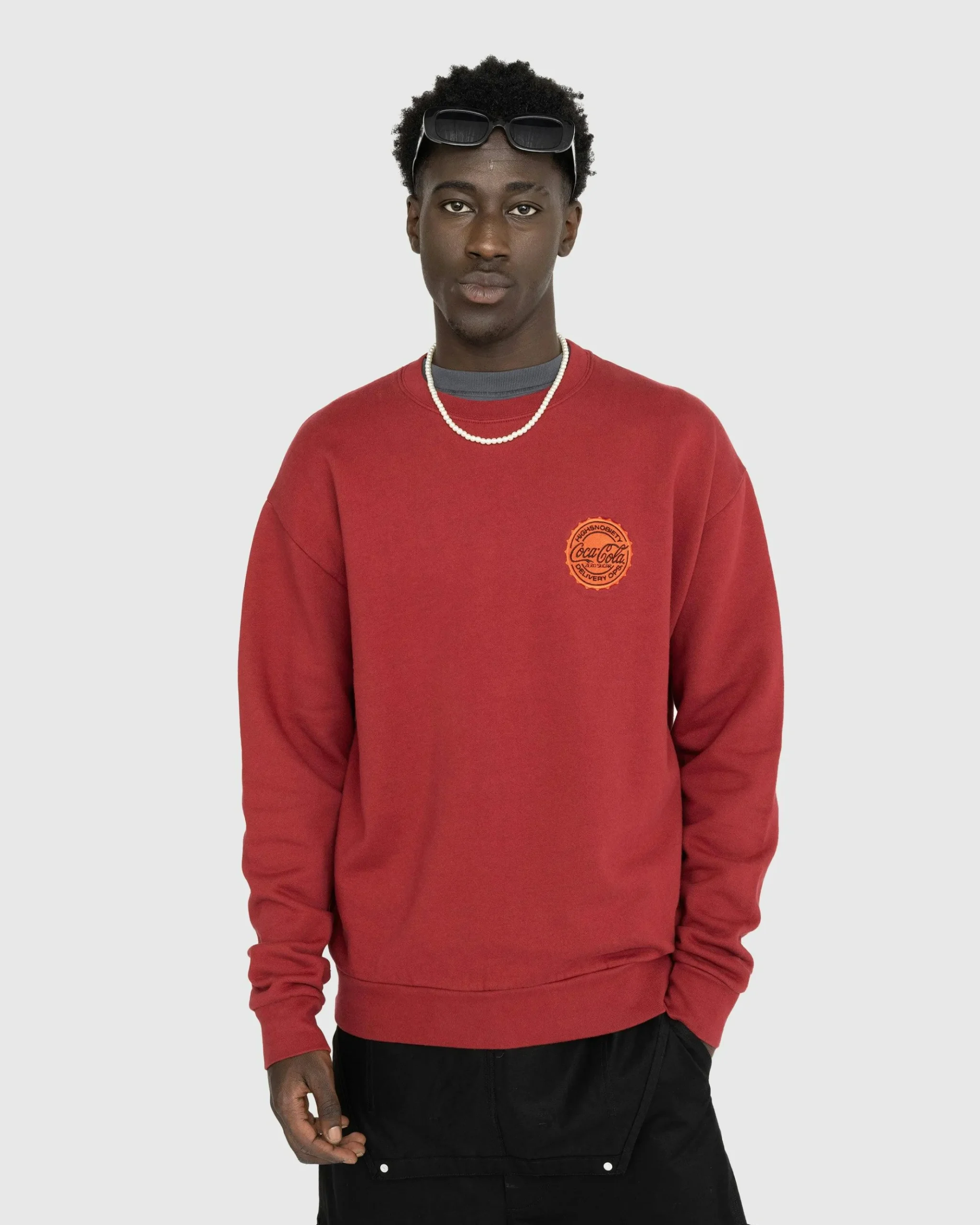 Flash Sale Highsnobiety Crewneck Burgundy red