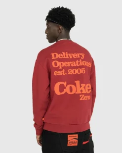 Flash Sale Highsnobiety Crewneck Burgundy red