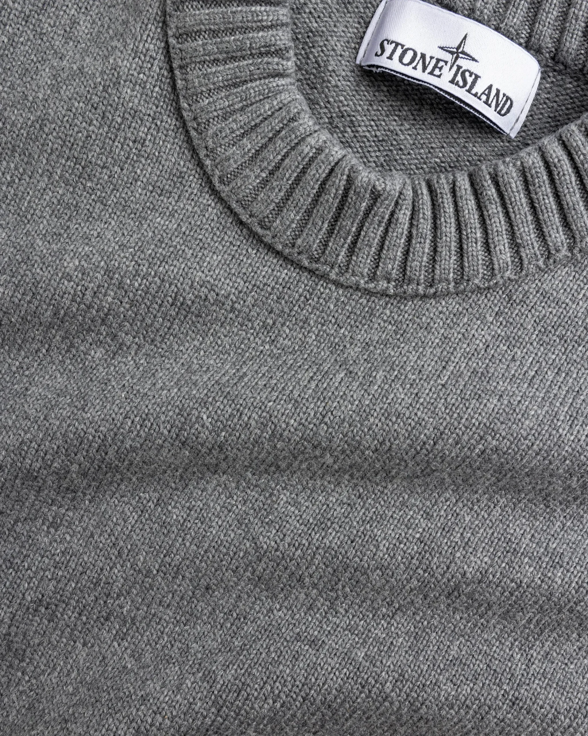 Shop Stone Island Crewneck Sweater Melange Grey melangegrey