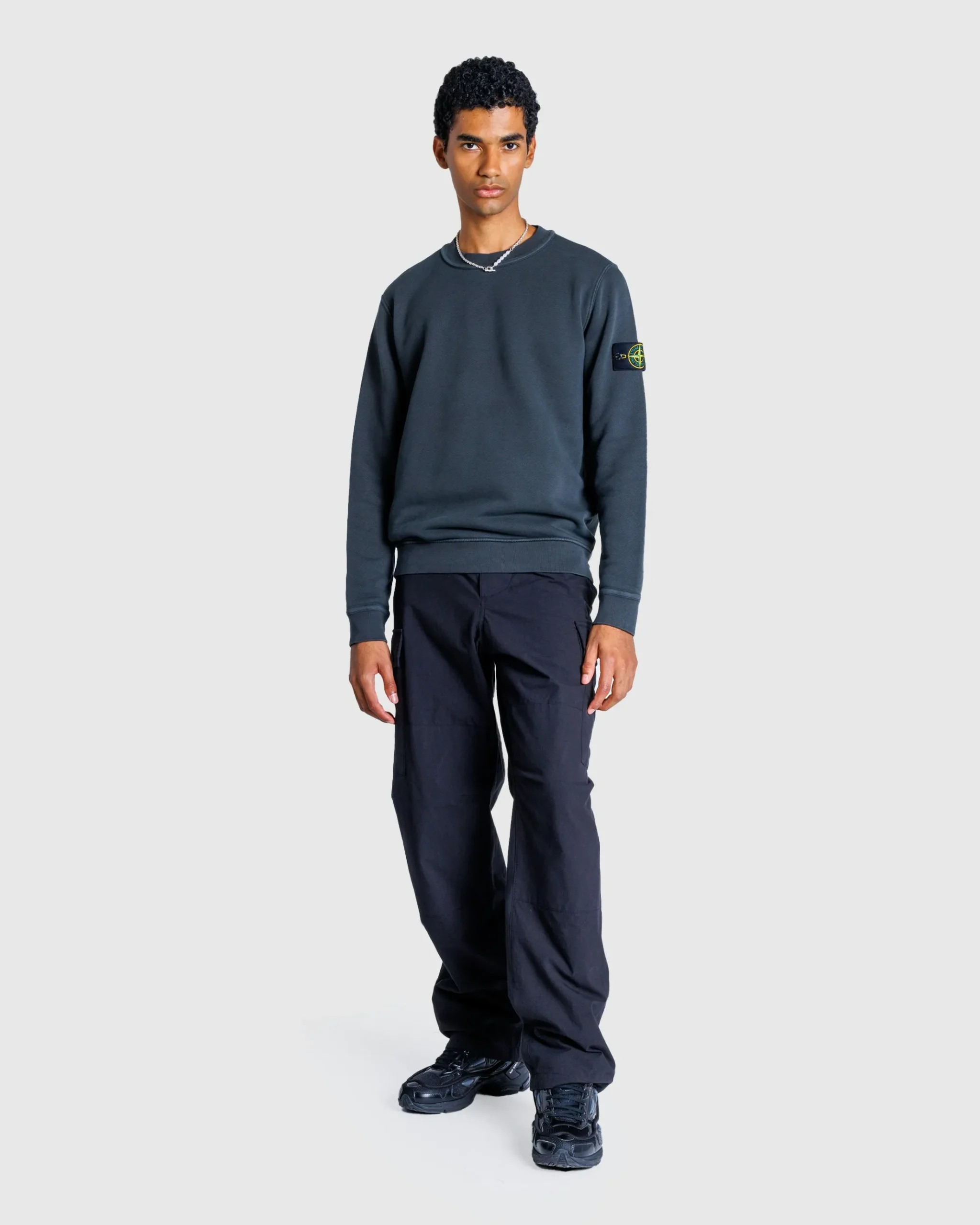 Best Sale Stone Island Crewneck Sweatshirt Lead Grey leadgrey
