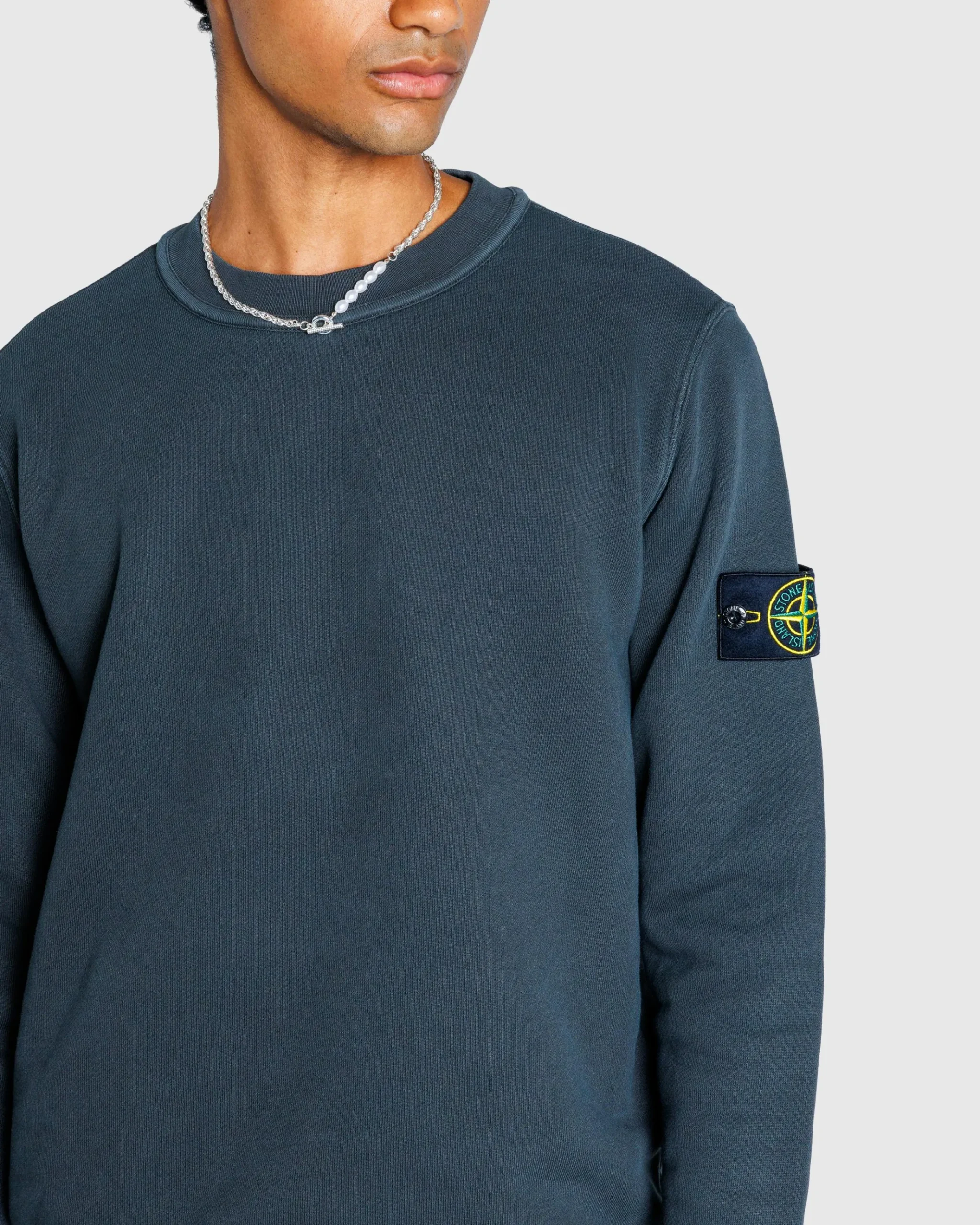 Best Sale Stone Island Crewneck Sweatshirt Lead Grey leadgrey