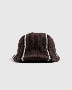 Shop SSU Crochet Flat Hat brown/chalk