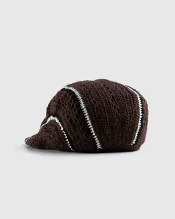 Shop SSU Crochet Flat Hat brown/chalk