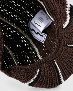 Shop SSU Crochet Flat Hat brown/chalk