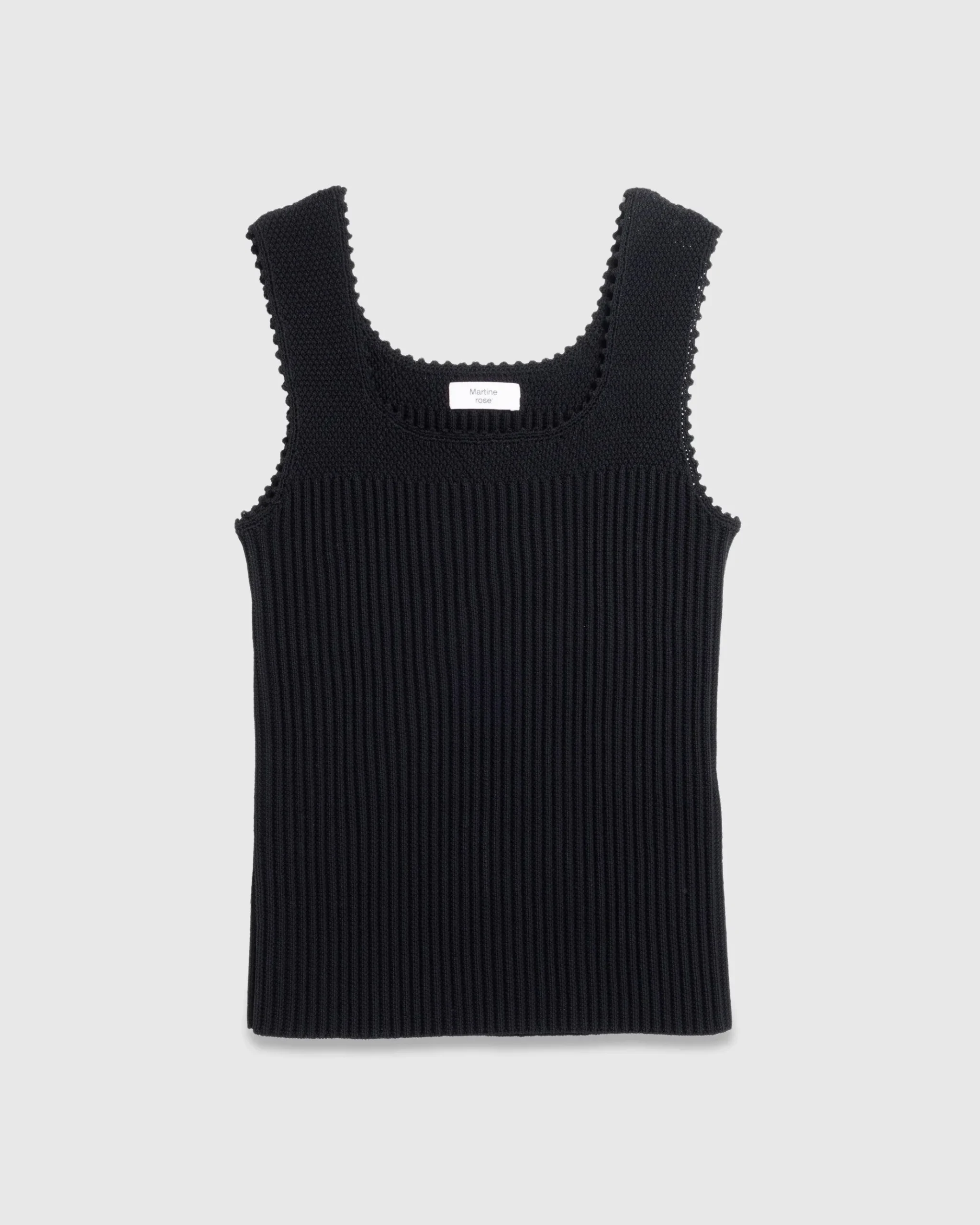 Shop Martine Rose Crochet Vest black