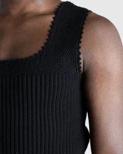 Shop Martine Rose Crochet Vest black