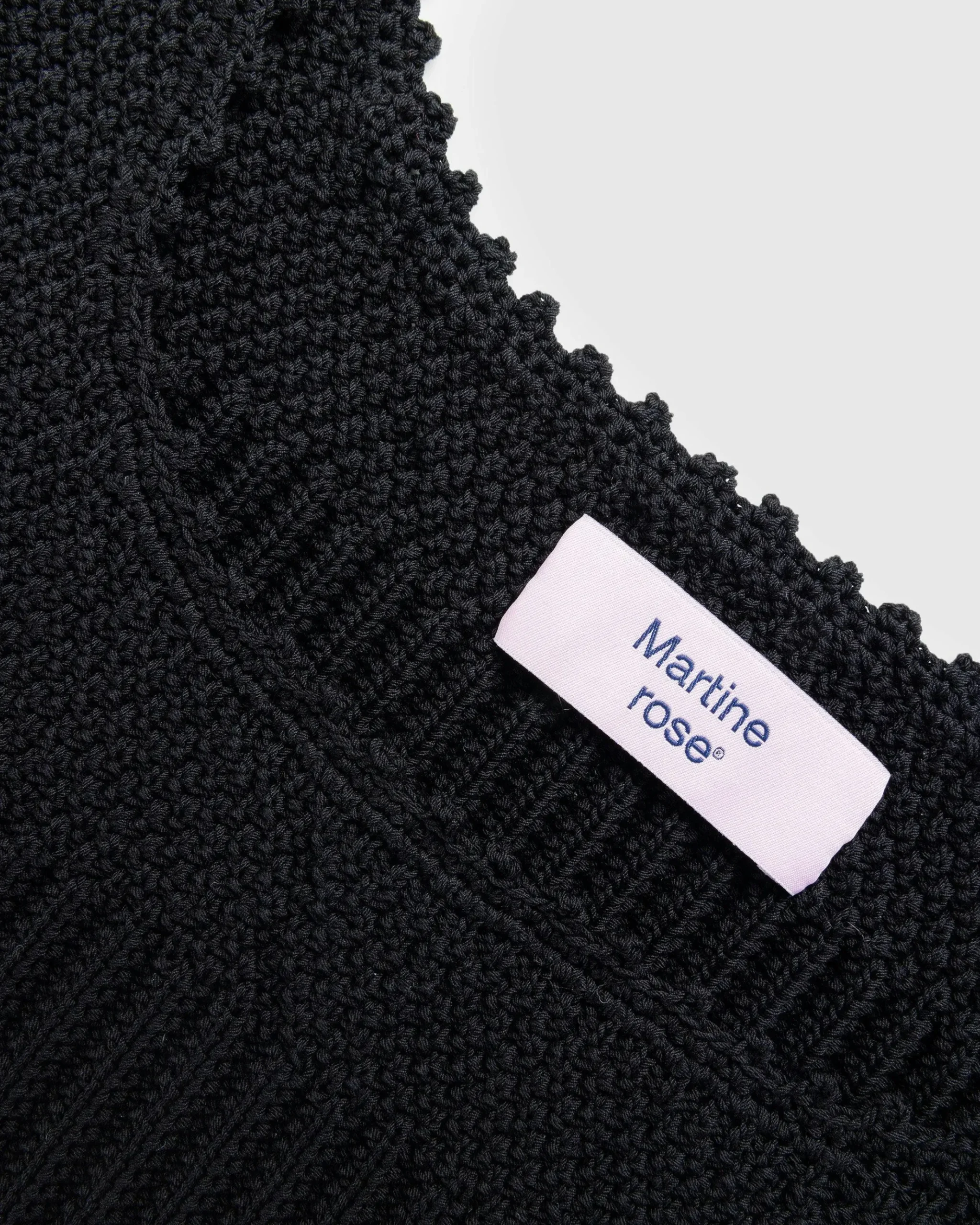 Shop Martine Rose Crochet Vest black