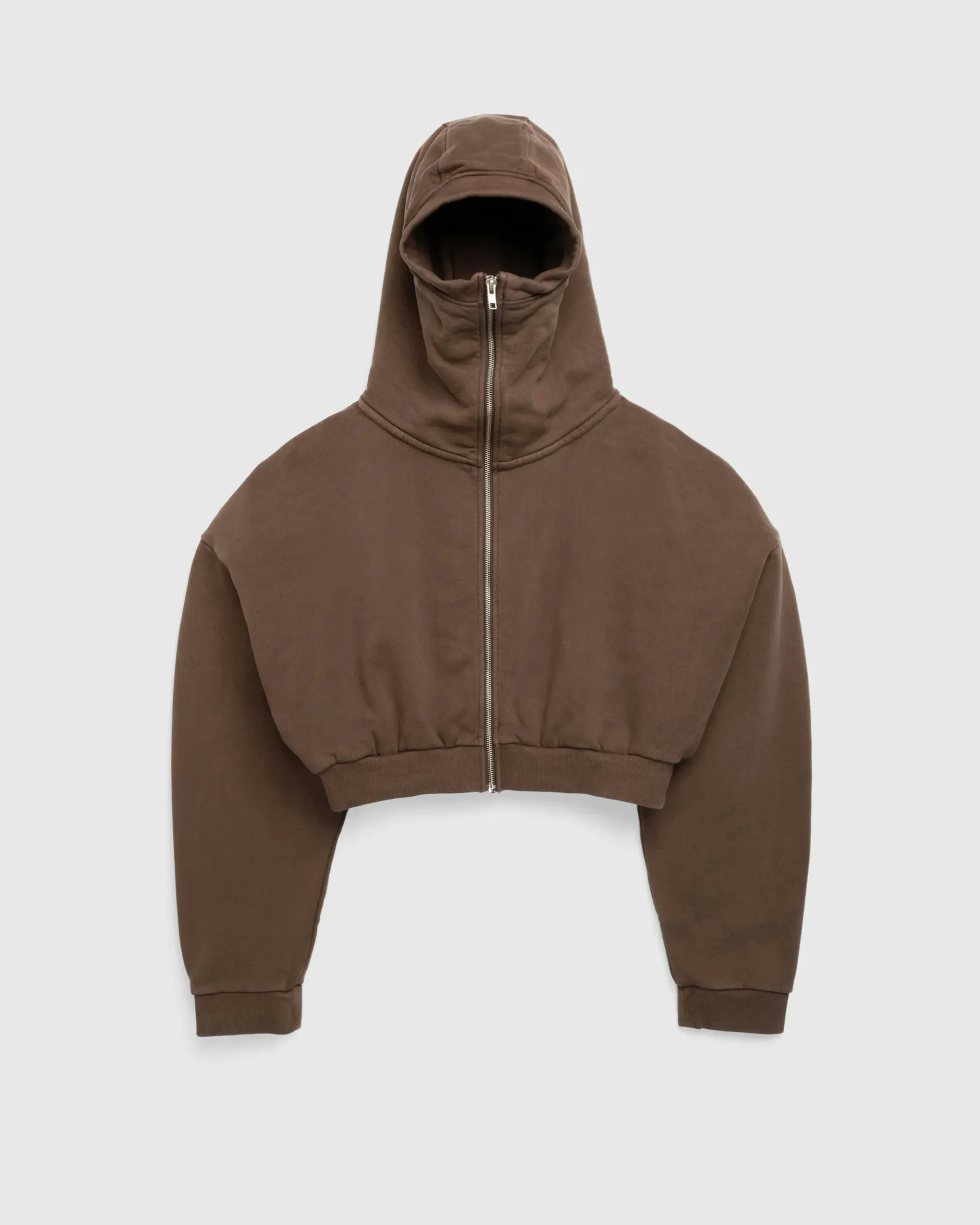 New Entire Studios Cropped Full Zip brunette