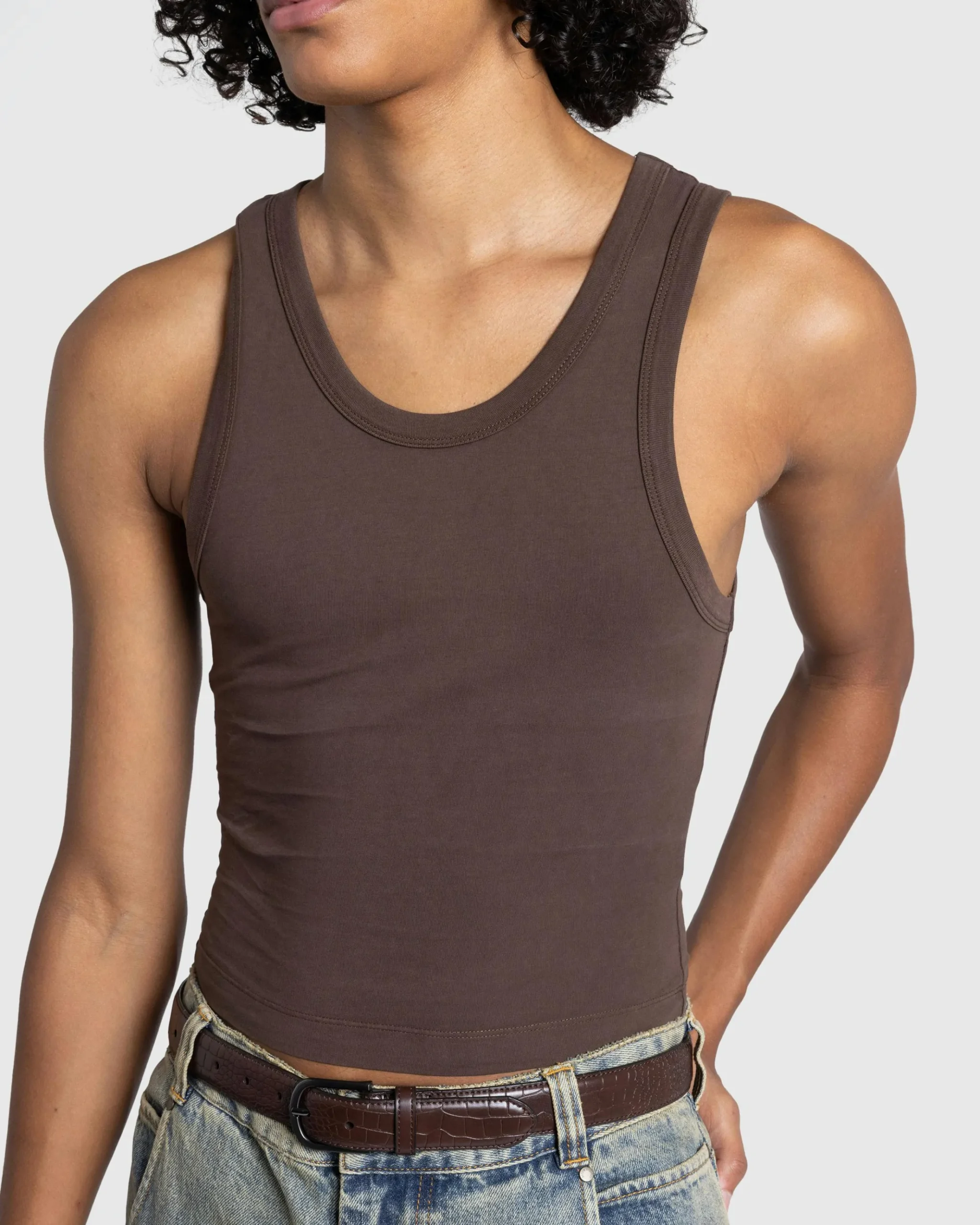 New Entire Studios Cropped Tank brunette