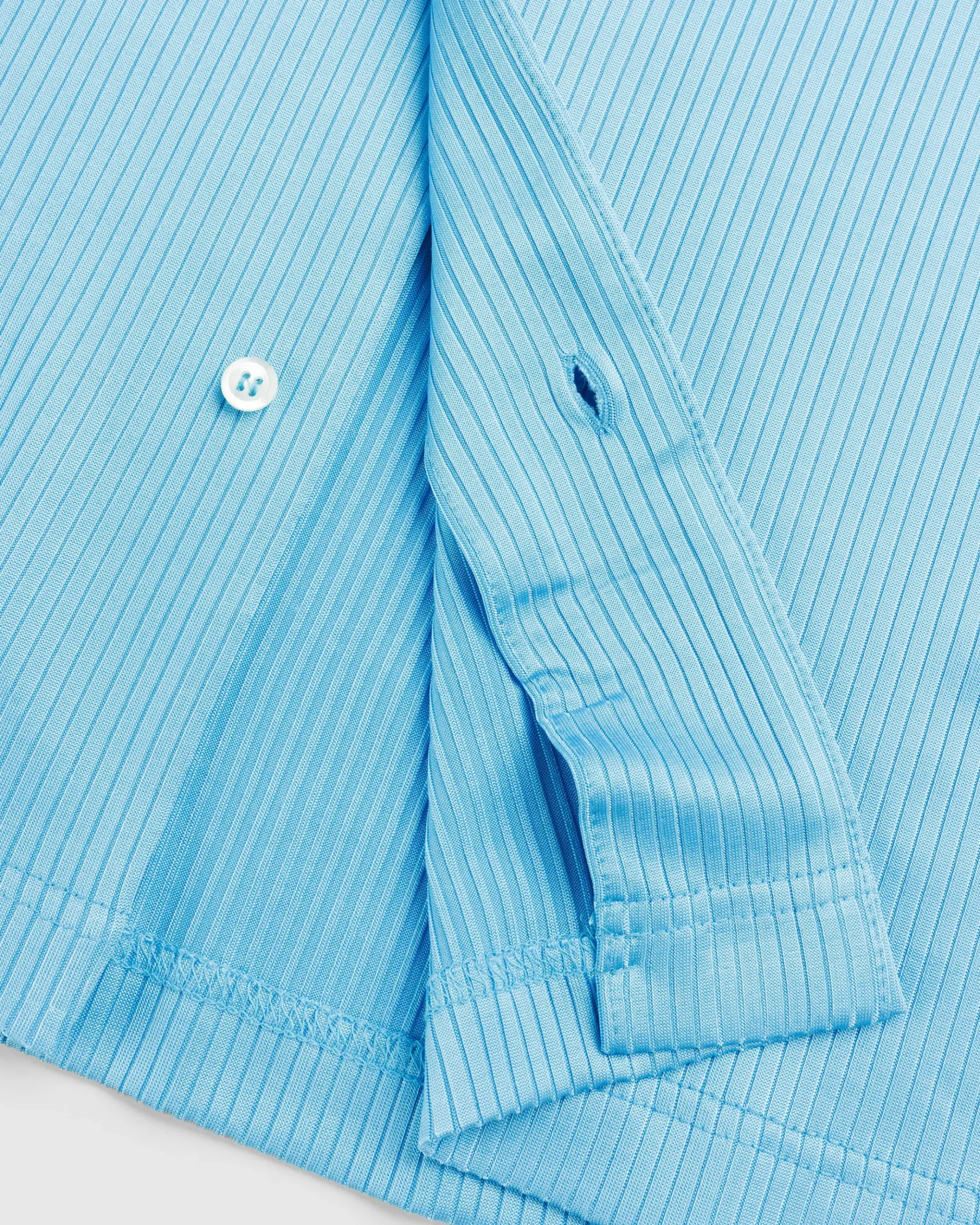 Outlet Séfr Darian Shirt Cyan Jersey Rib cyanjerseyrib
