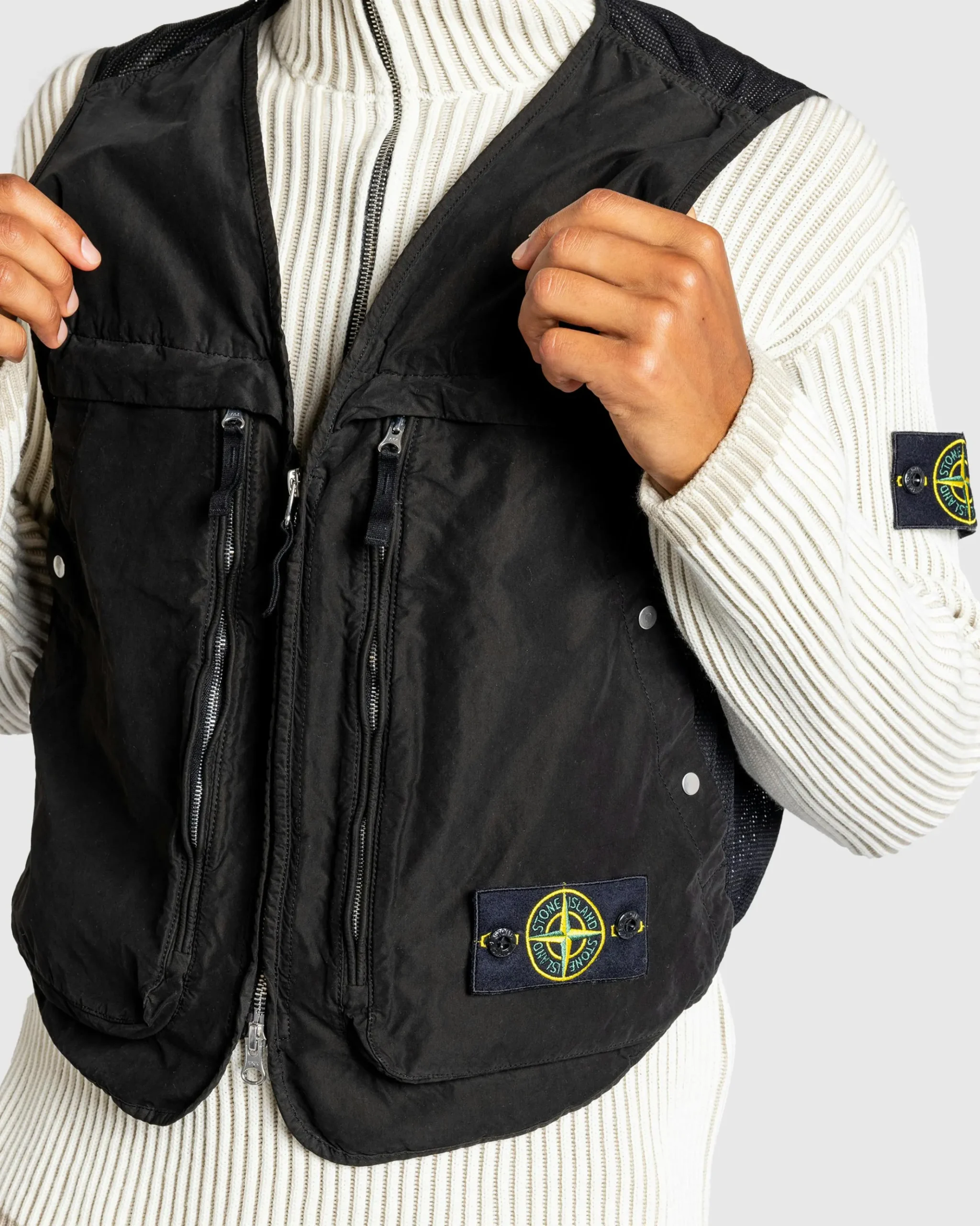 New Stone Island David Light-TC Vest black