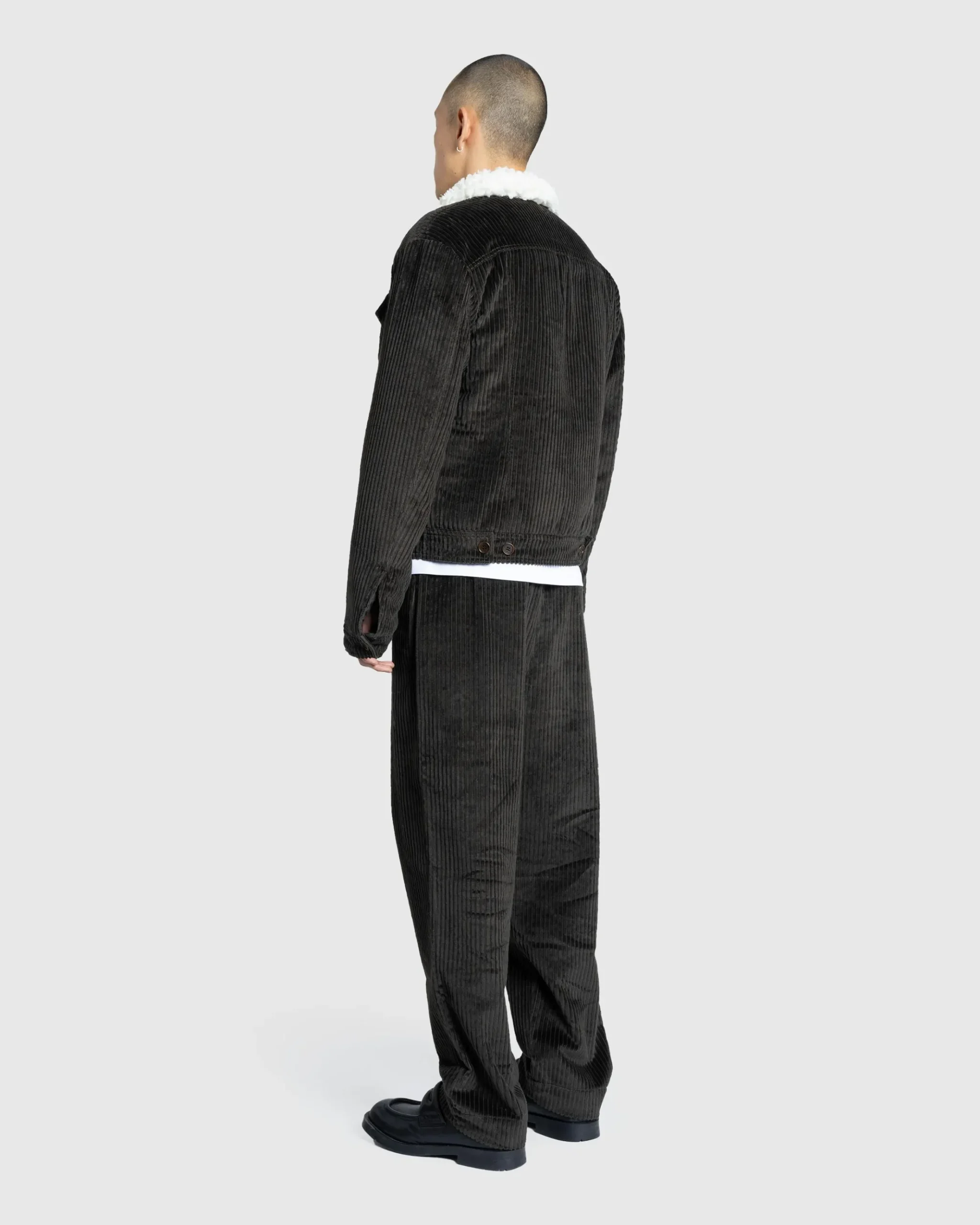 New Meta Campania Collective Dayton Corduroy Trucker Jacket Dark Chocolate Brown darkchocolatebrown