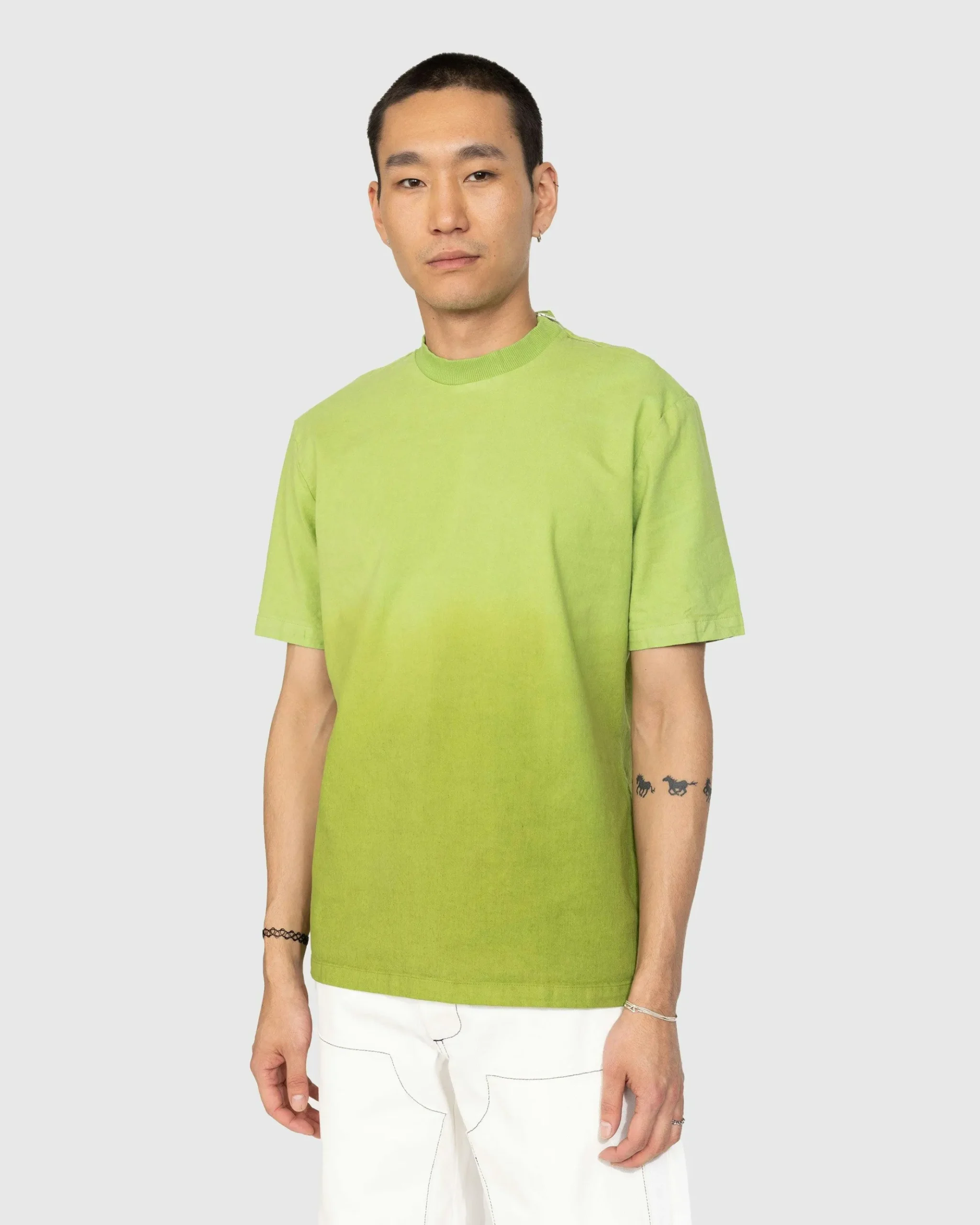 Flash Sale Winnie New York Degrade Linen T-Shirt green