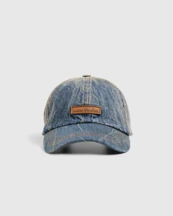Flash Sale Acne Studios Denim Logo Cap Dark Blue darkblue