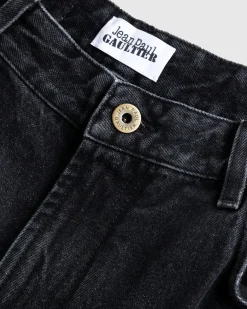 Clearance Jean Paul Gaultier Denim Pant Printed "Body Marinière" Vintage Black/White vintageblack/white/white