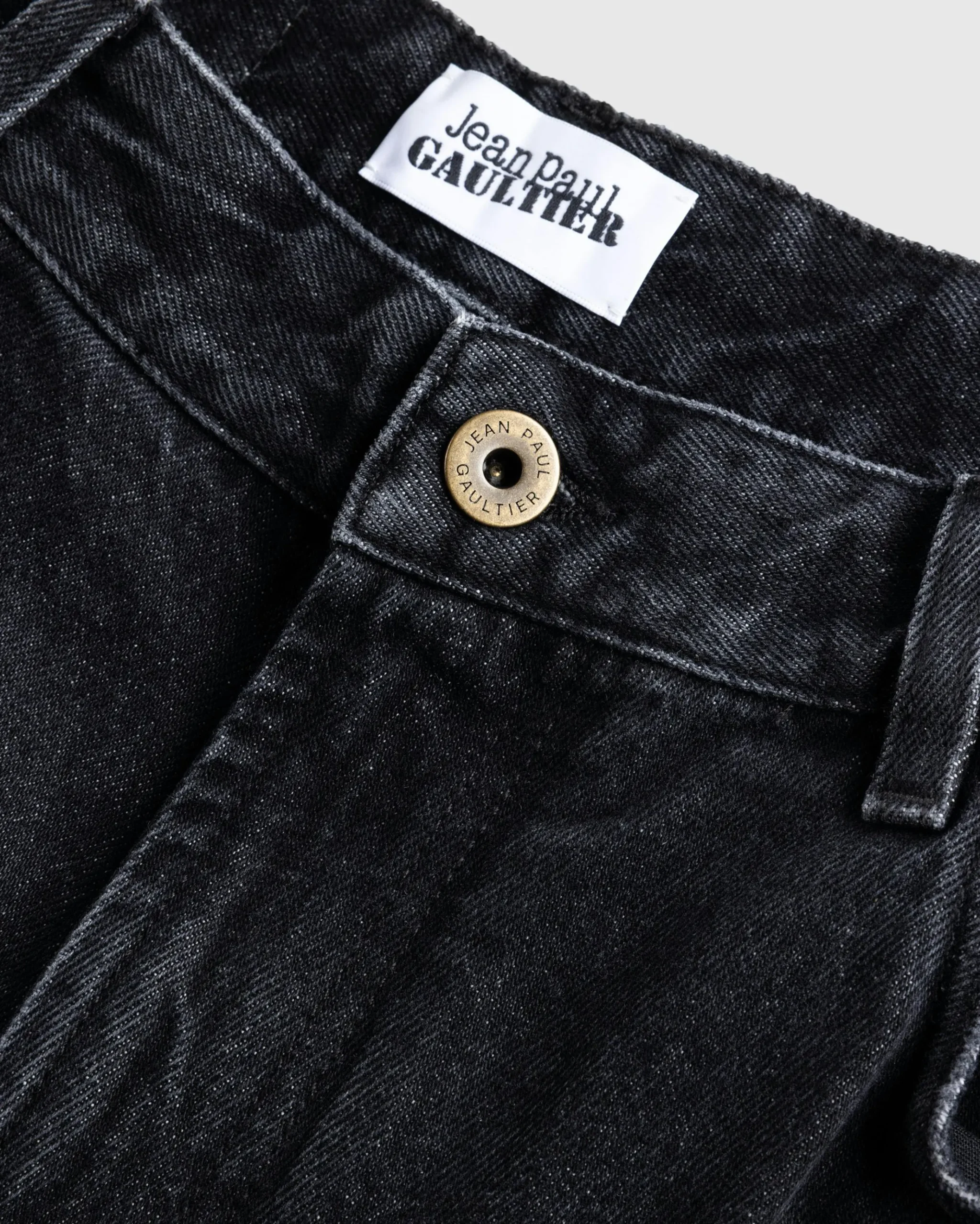 Clearance Jean Paul Gaultier Denim Pant Printed "Body Marinière" Vintage Black/White vintageblack/white/white