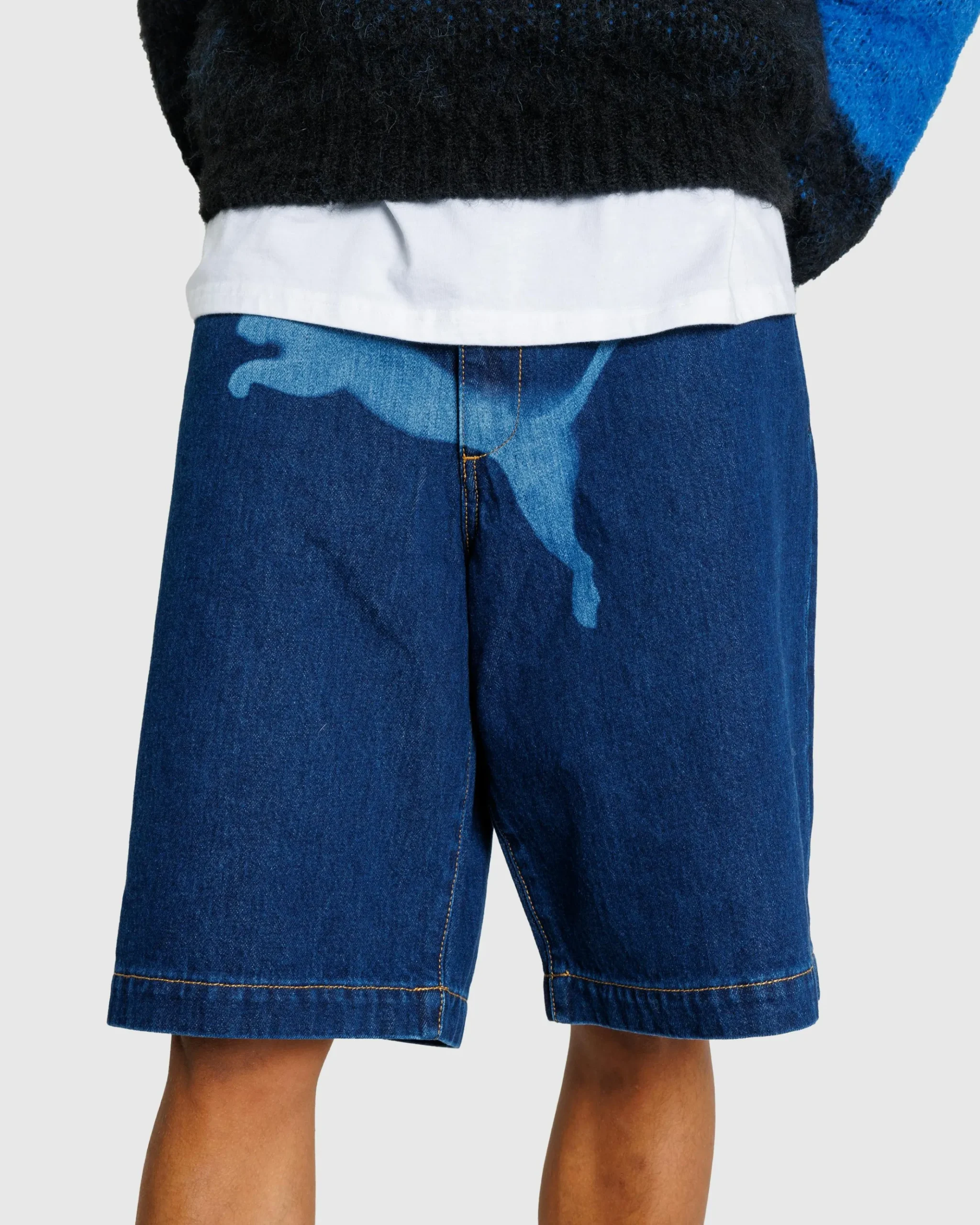 Cheap Puma Denim Short Dark Denim darkdenim