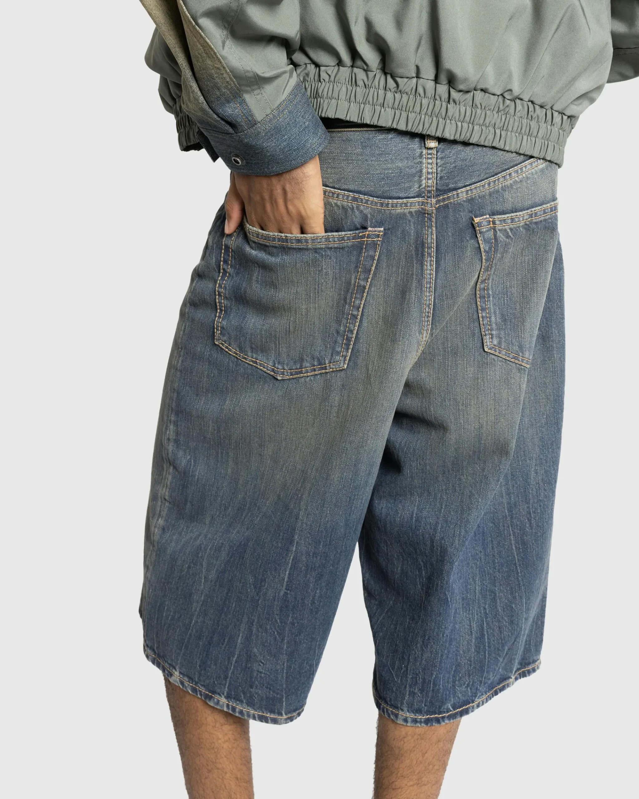 Online Acne Studios Denim Shorts Dark Blue darkblue