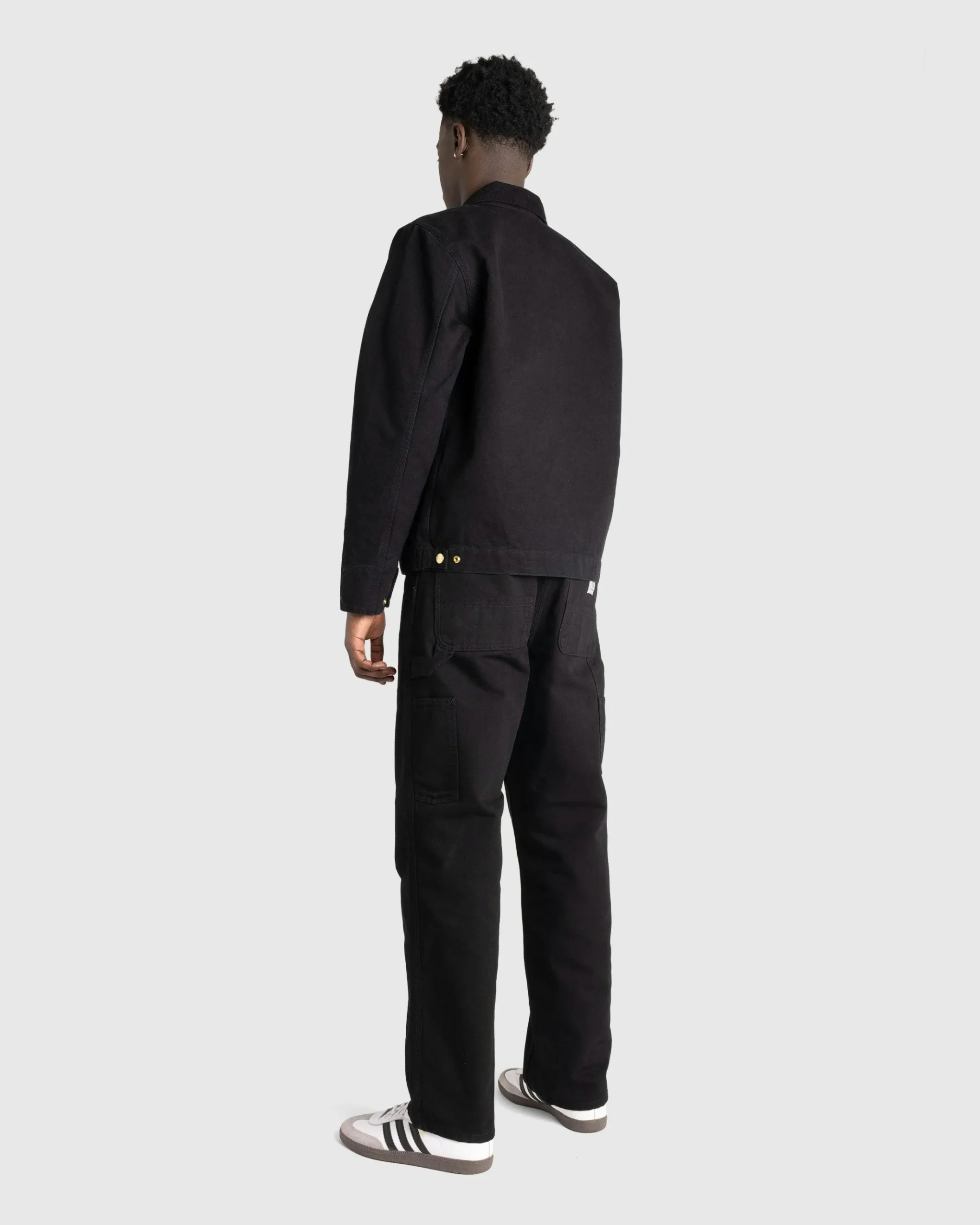 Shop Carhartt WIP Detroit Jacket Black/Aged Canvas