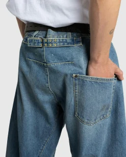 Hot Maison Margiela Diagonal Seam Jeans Medium Blue mediumblue