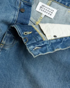 Hot Maison Margiela Diagonal Seam Jeans Medium Blue mediumblue