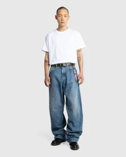 Hot Maison Margiela Diagonal Seam Jeans Medium Blue mediumblue
