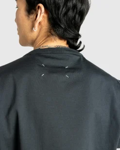 Flash Sale Maison Margiela Distorted Logo T-Shirt Washed Black washedblack/tonalembroidery
