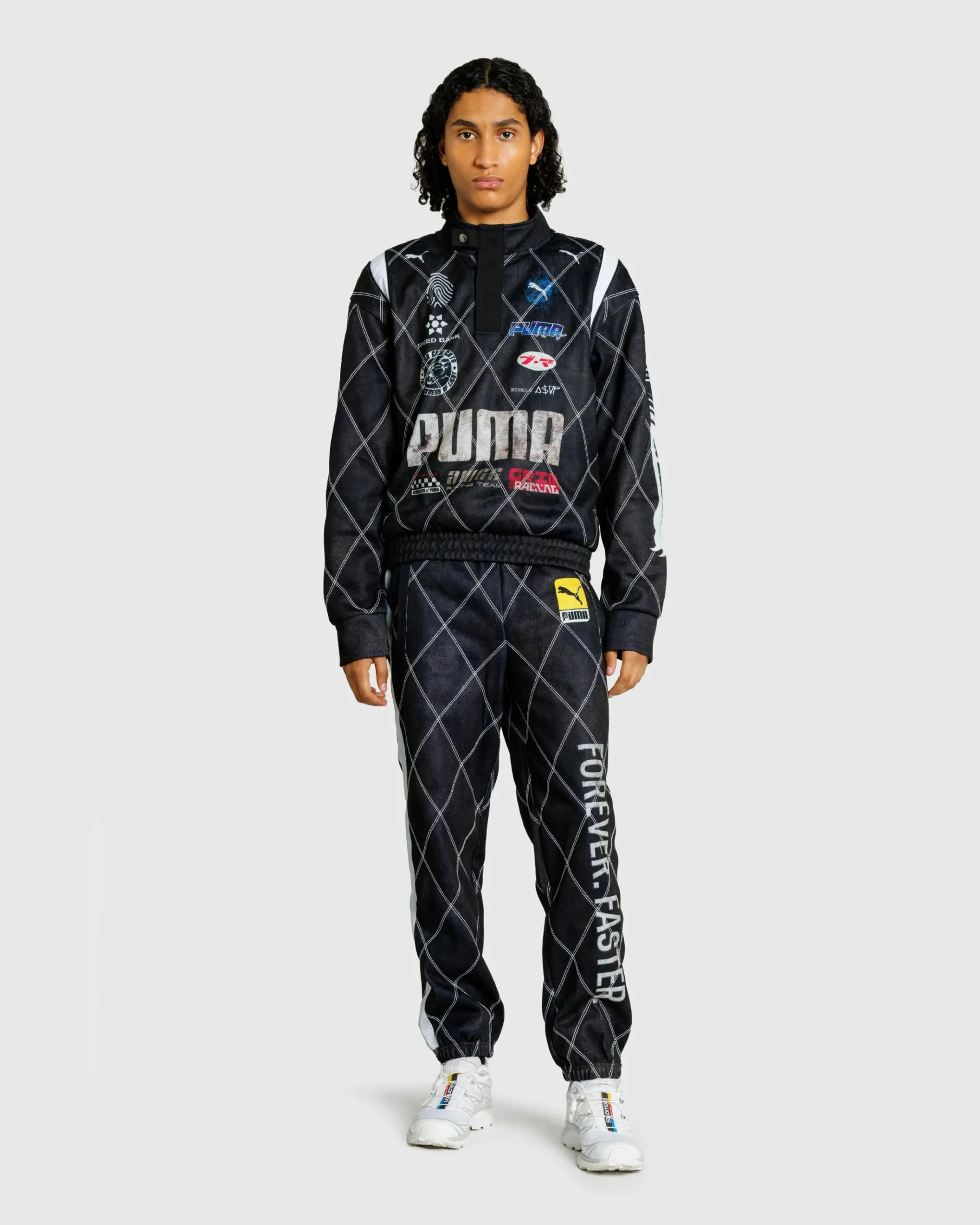 Cheap Puma Distressed Sweatpant Black pumablack